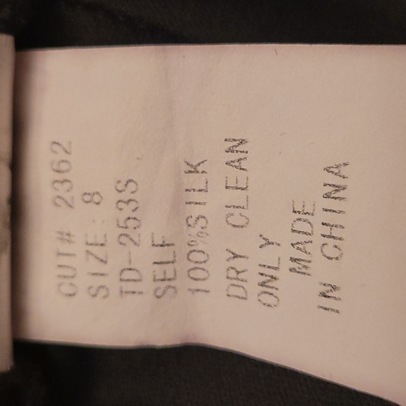 Tadashi Black 100% Silk Layered Ruffle Mini Dress - Picture 7 of 7